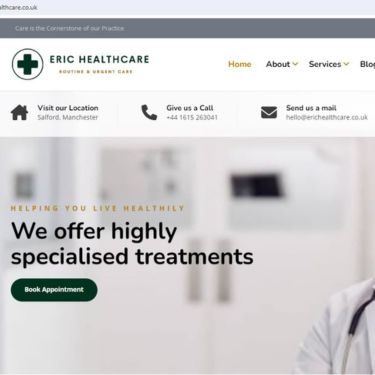 Eric Healthcare Website