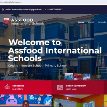 Assfood International Schools Website